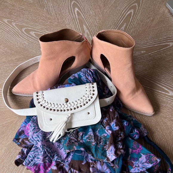 Free People Vegan Suede Ankle Boots - Picture 2 of 3